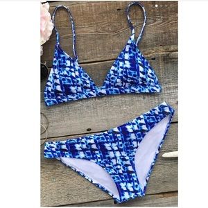 NWOT Cupshe Tie Dye Swimsuit Top